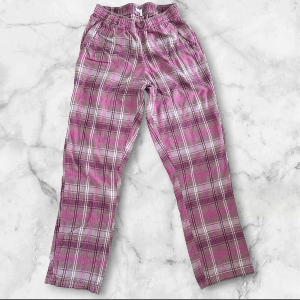 PrAna XS Pink Plaid Cabin Core Flannel Pants